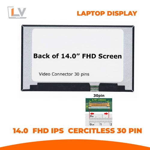 14.0" FHD IPS Laptop Display Panel | Bezel-less | 30-Pin | 1920x1080 Resolution in Bangladesh - LaptopVai