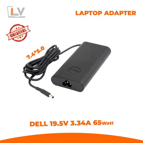Dell 19.5v 3.34a 65w 7.4*5.0mm Original Quality Adapter in Bangladesh - LaptopVai