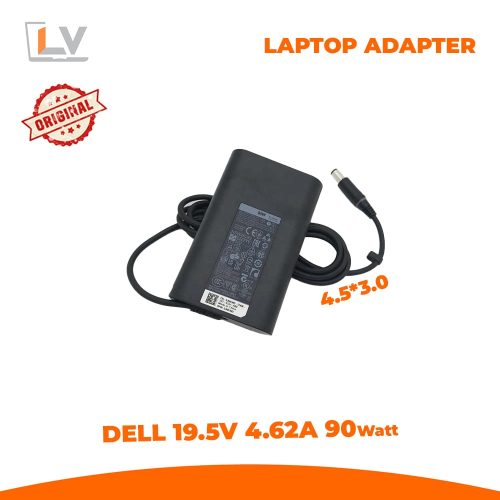 Original Dell 90W 19.5V 4.62A Laptop Adapter – 4.5×3.0 mm Plug in Bangladesh - LaptopVai