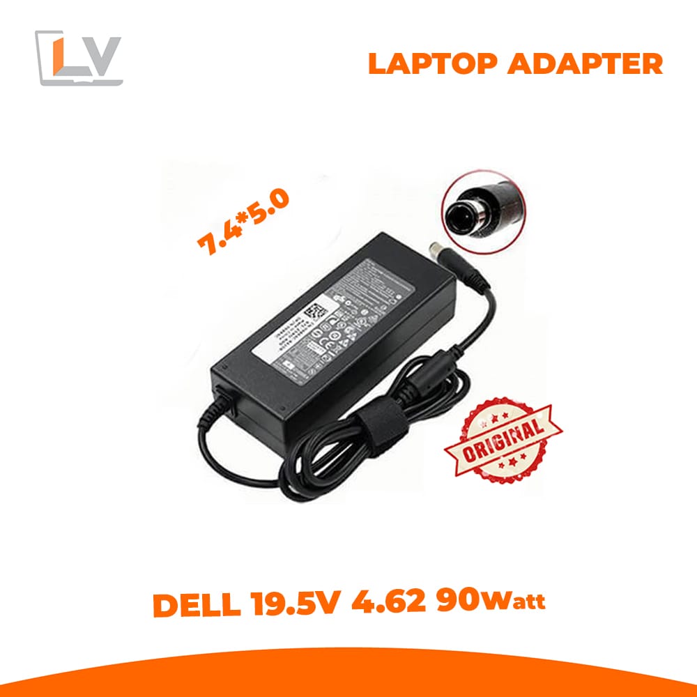 90W 19.5V,4.62A DC Jack Size 7.4*5.0MM Adapter Charger for Dell 90W 19.5V,4.62A DC Jack Size 7.4*5.0MM Adapter Charger for Dell in Bangladesh - LaptopVai