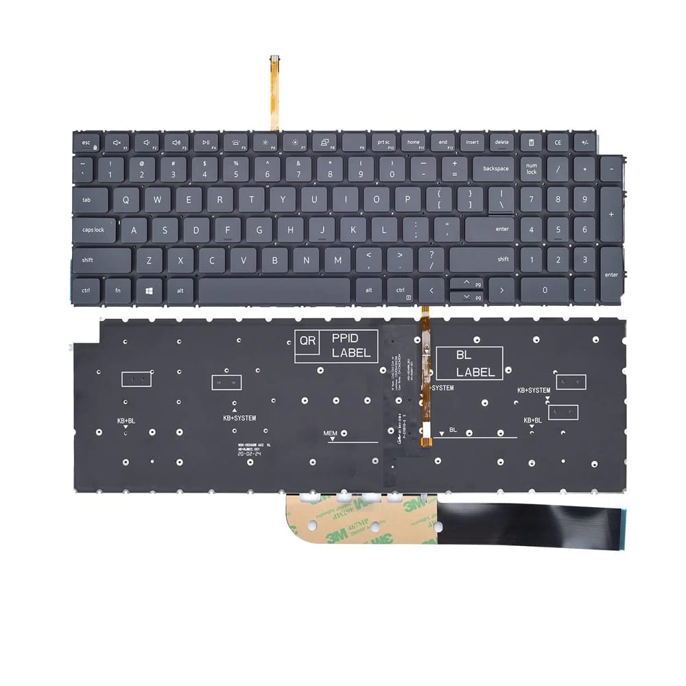 Dell Inspiron 15 16 7510 7610 Laptop Keyboard ABCDell Inspiron 15 / 16 / 7510 / 7610 Series Internal Laptop Keyboard – Compati Replacement - LaptopVai