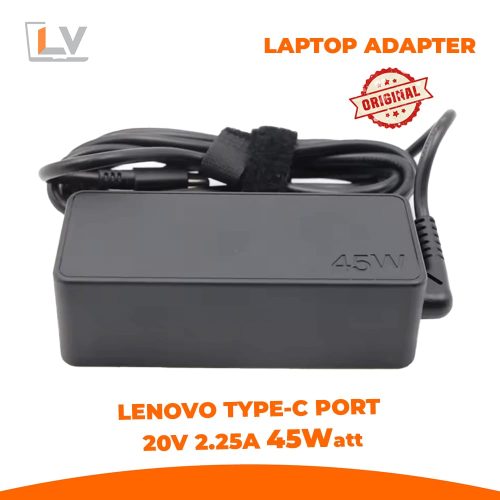 Original Lenovo 20 V / 2.25 A USB-C Laptop Adapter Charger in Bangladesh - LaptopVai