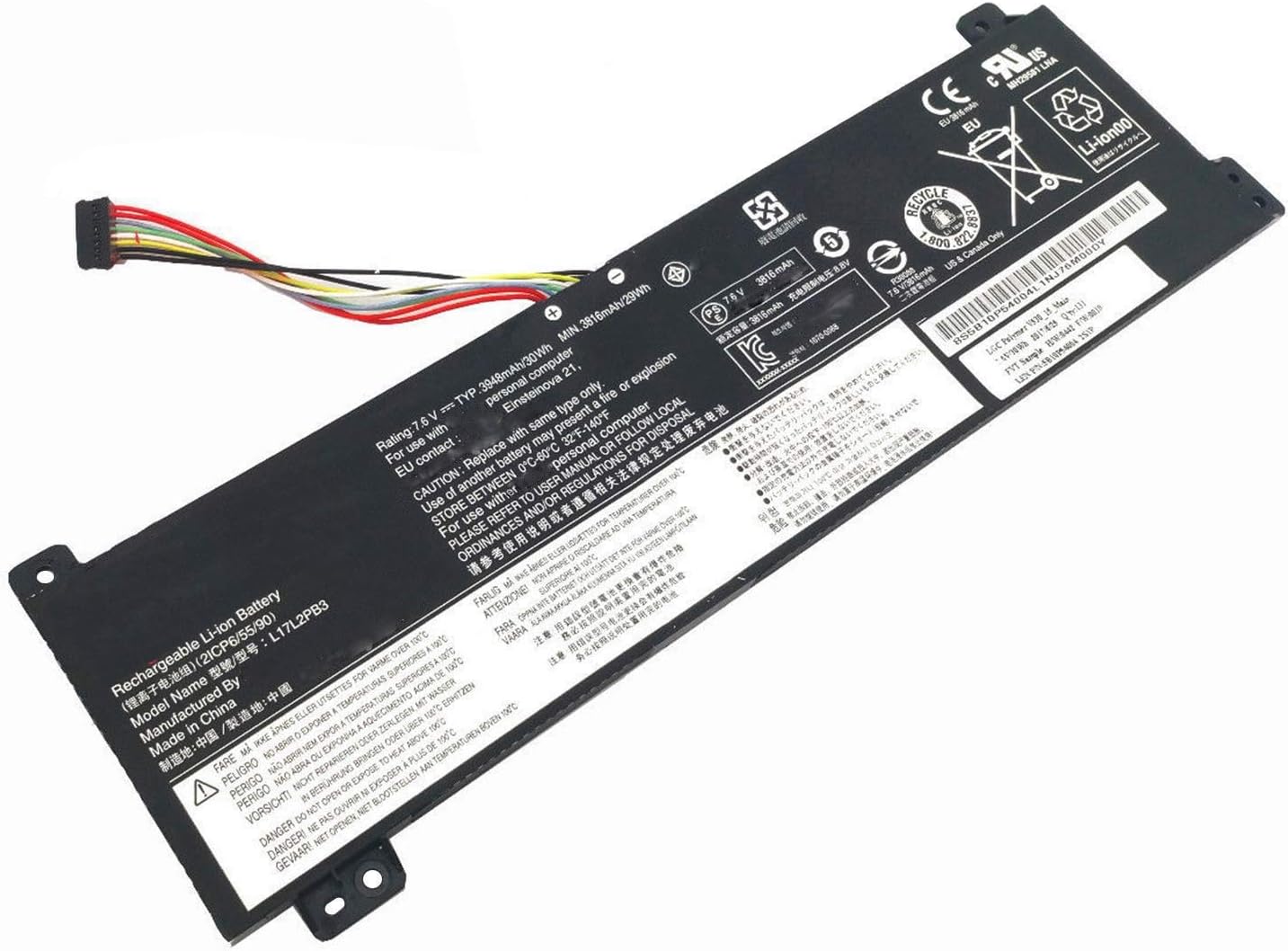 Lenovo L17M4PB2 Battery Lenovo L17M4PB2 Battery for Yoga 530-14IKB / Flex 6 (34Wh)
