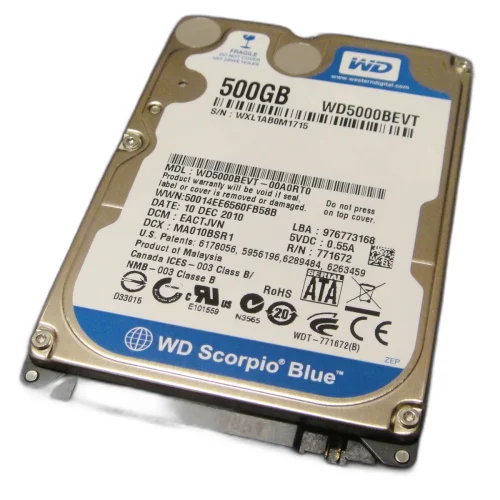 500GB 2.5-inch Laptop Hard Disk (HDD)