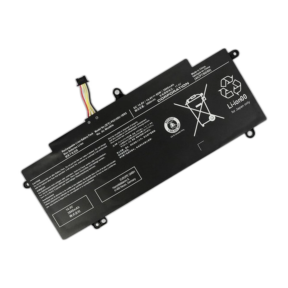 Toshiba PA5149U-1BRS 60Wh Laptop Battery for Tecra Z40 / Z50 Toshiba PA5149U-1BRS 60Wh Laptop Battery for Tecra Z40 / Z50